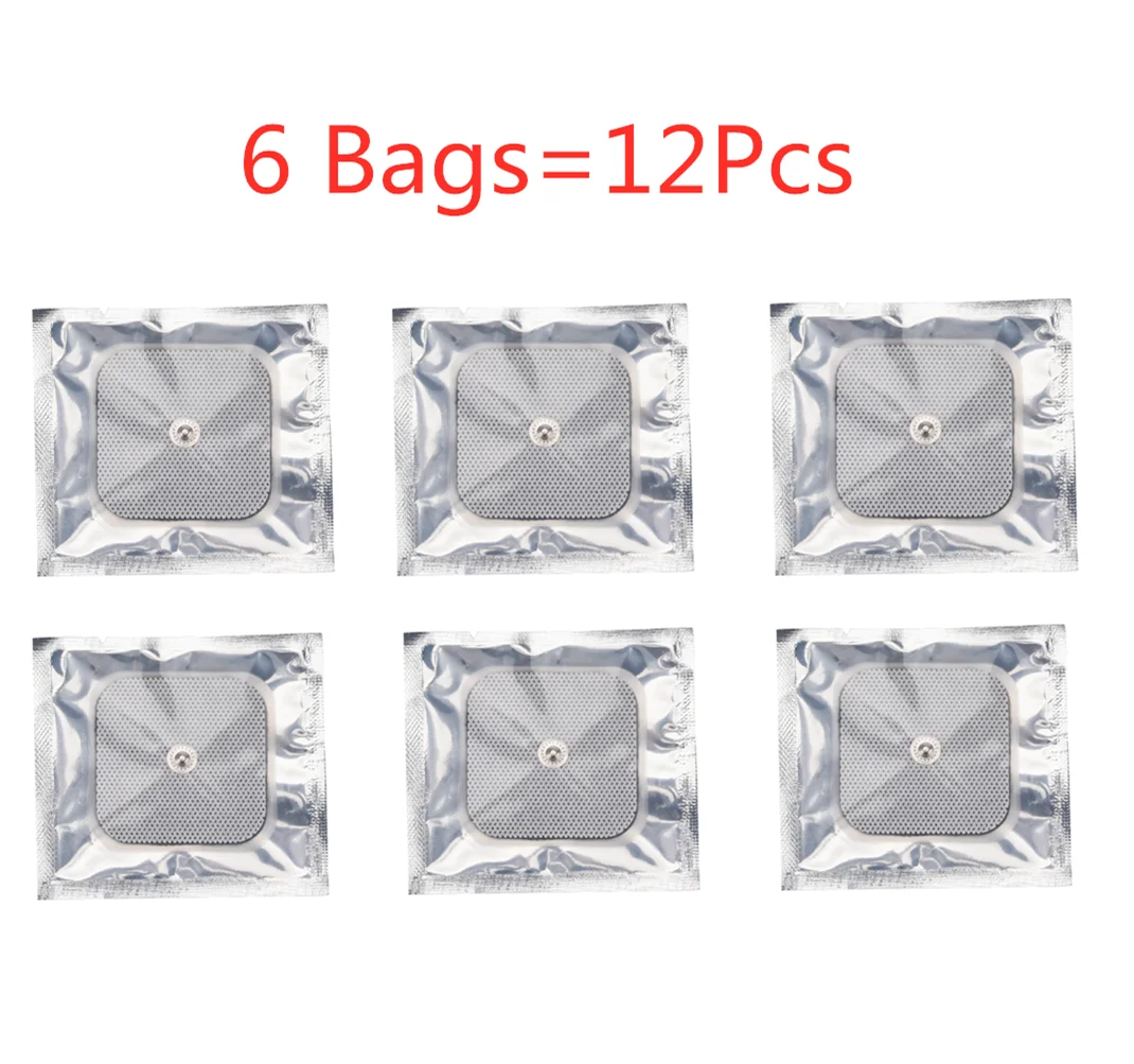 6 Bags Pads 12/15 режимов Тенс машинный блок 4 электрода колодки облегчение боли импульсный массажер цифровой меридиан EMS стимулятор мышц Расслабление тела - Цвет: 6 Bags Pads