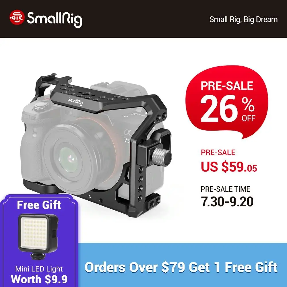 

SmallRig a7s3 A7siii Camera Cage For SONY Alpha 7S III Dslr Camera Cage With HDMI Cable Clamp Video Shooting Camera Cage -3007