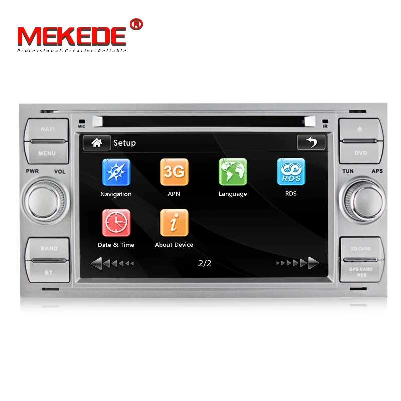 7 дюймов 2 Din Автомобильный dvd-плеер для Ford Focus Galaxy Fiesta S Max C Max Fusion Transit Kuga, Indash gps Navi, радио, стерео, Bluetooth