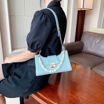 

woman's bag Bag For Women Brand Original Design Handbag 2020 New Fashion Pearl Shoulder Messenger Bag Joker Underarm Bag