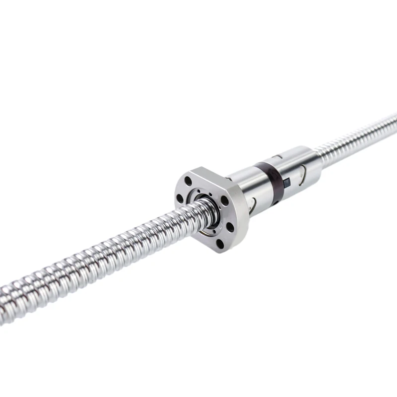 C5 Machined  Ballscrew DFU2005 250 300 500 600 800 1000mm Roller Ballscrew With Double Ball Nut For CNC Parts rm2005 Ball Screw