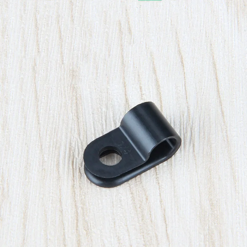 30 Pcs Nylon R-Type Cable Clamps | Wire Management Clips For Organizing Cords | 9.5mm CC-2 Cable Organizer