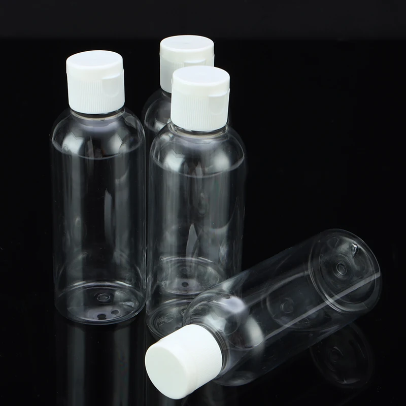 4 шт./компл. 100ml косметический контейнер бутыли банку Многофункциональный Пластик лосьон пустые бутылки Портативный путешествия прозрачный пустой кувшин