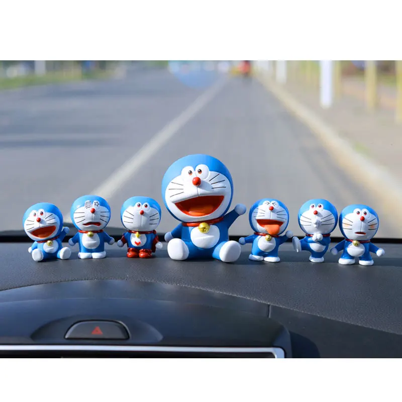Cute Creative Doraemon Cartoon Character Model Car Decoration Interior  Accessories Home Cake Desktop Decoration Birthday Gift - Ornaments -  AliExpress