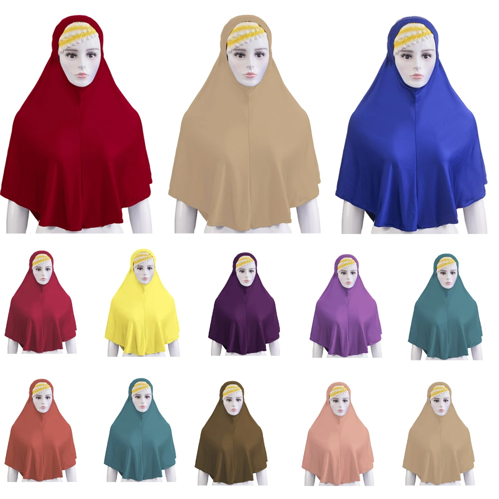 Women Muslim Long Scarf Shawls Amira Full Cover Hijab Islamic Wrap Hijab