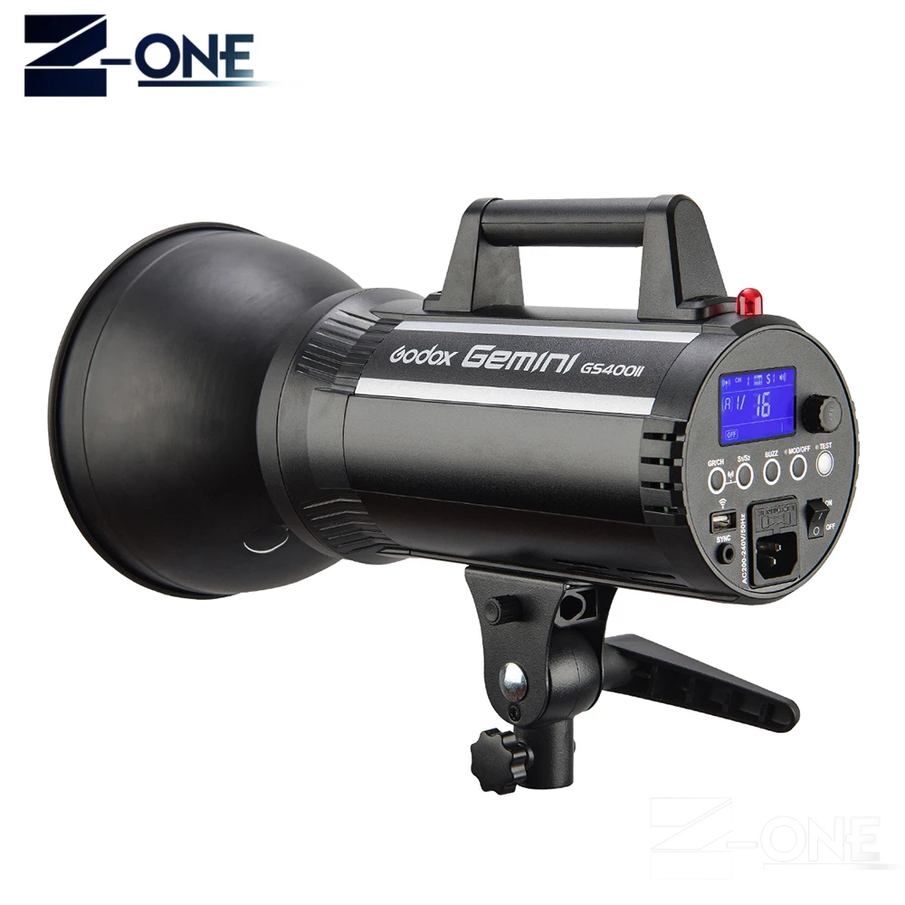 Godox GS400II GS400 II 400Ws GN65 профессиональная студийная стробоскоп со встроенным Godox 2,4G Беспроводная система X предлагает креативную съемку