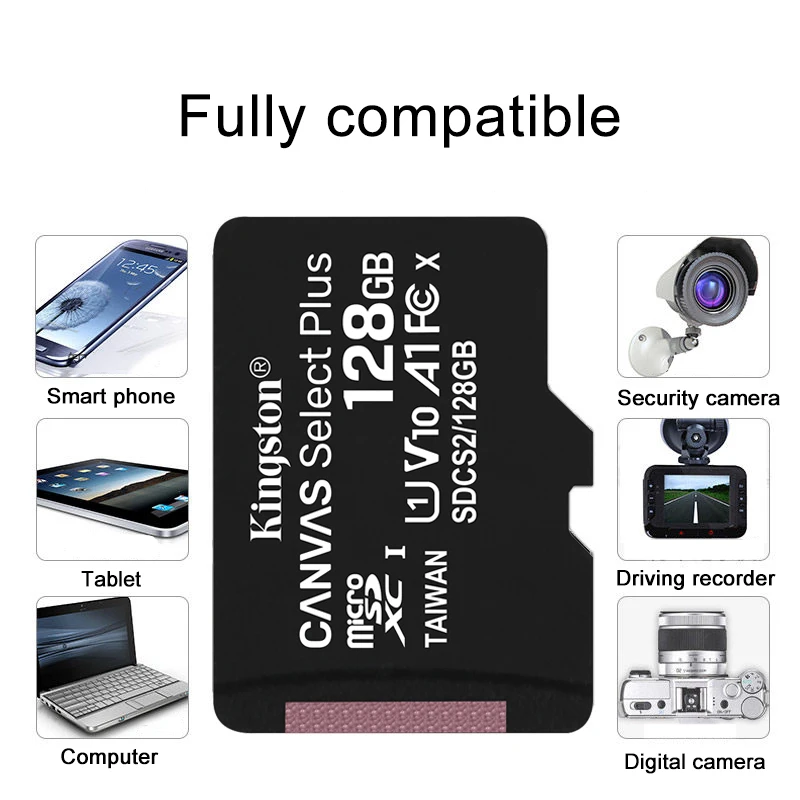 Kingston Micro SD карта памяти 32 Гб 64 128 ГБ 256 класс 10 C10 UHS I Mini TF SDHC SDXC для смартфона|memory card