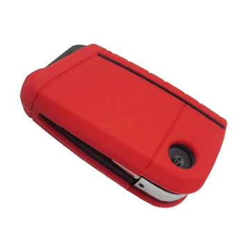 Custodia portachiavi in Silicone per auto Shell Fob per Volkswagen VW Golf 7 Mk7 Skoda Octavia A7 Kodiaq Karoq SEAT Leon Ibiza 3 Key Protector - Custodia portachiavi in Silicone per auto Shell Fob per Volkswagen VW Golf 7 Mk7 Skoda