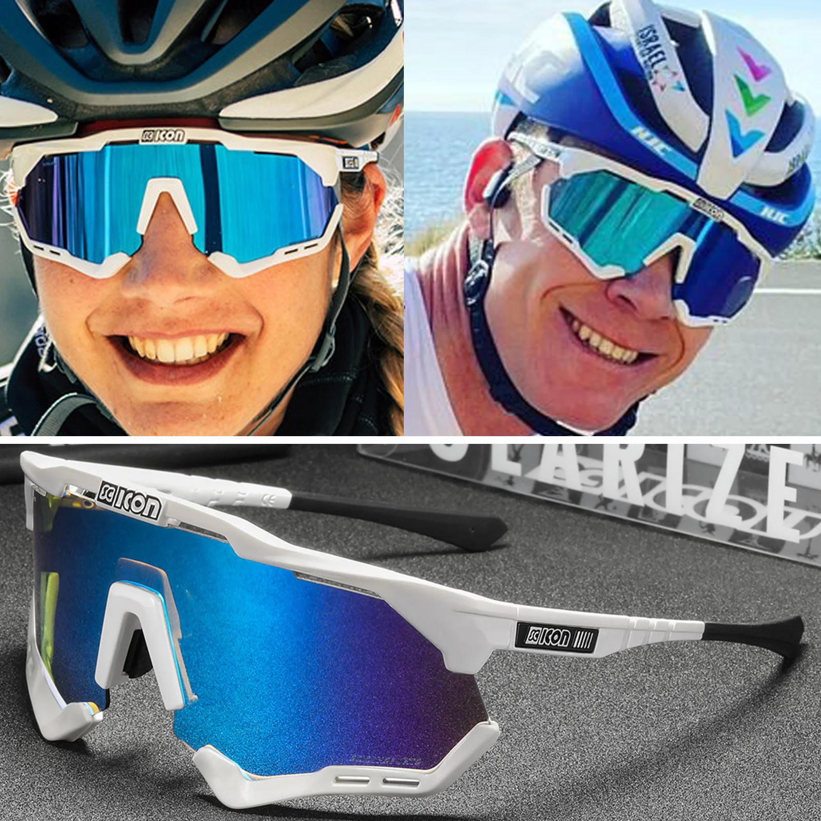 SC ICON AEROSHADE XL シーコン アイウェア Crystal/Red Aeroshade XL Sunglasses | Scicon Sports