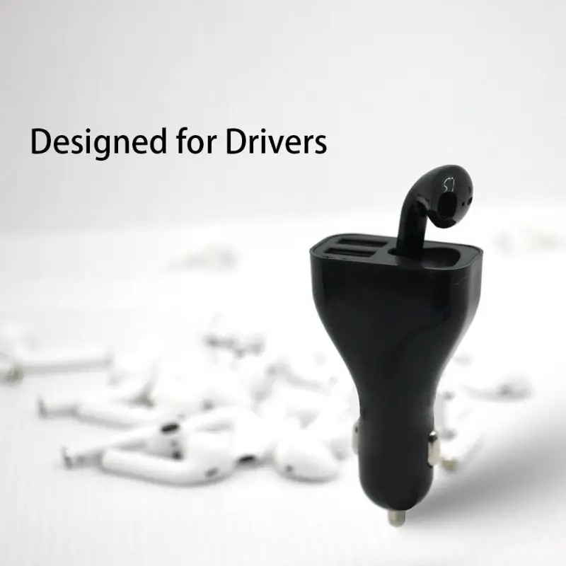 Новое USB Автомобильное зарядное устройство Bluetooth гарнитура 2 в 1 Draadloze 5,0 Smart Buitensporten Hoofdtelefoon