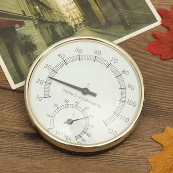 

10cm Accessories Indoor Outdoor Sauna Thermometer Steam 2 In 1 Hot Tub Professional Measuring Digital Hygrometer Heat Resistant