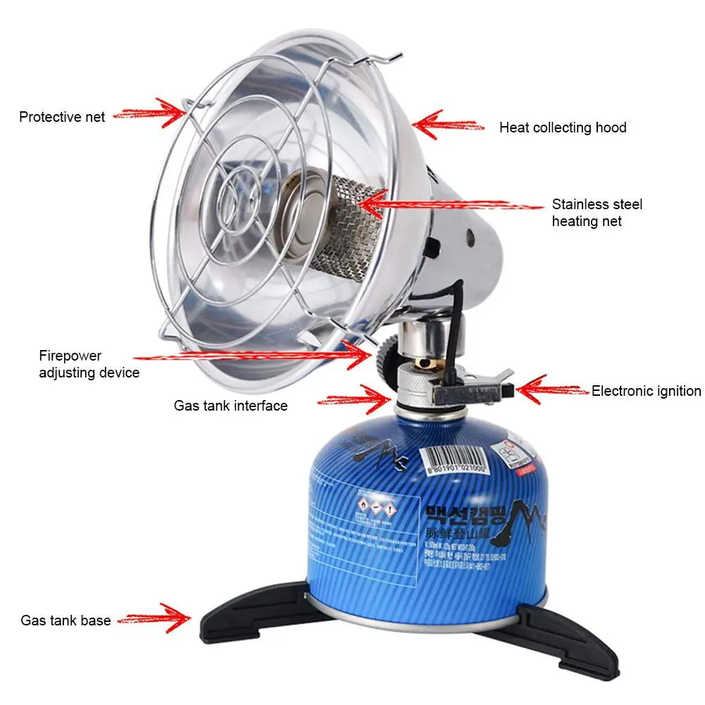 Модернизированный газовый обогреватель теплая нагревательная плита походная плита Открытый Рыбалка Охота пропан Обогреватель Палатки С подставкой