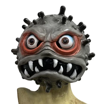 

Propaganda Props Fashion Home Cosplay Teaching Aid Realistic Masquerade School Party Latex Mask Bar Soft Virus Shape Halloween