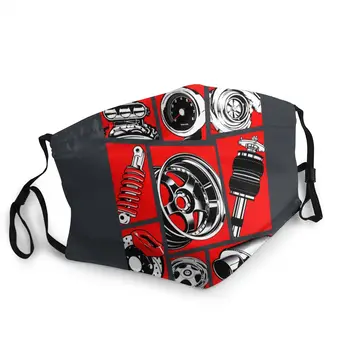 

Car Culture Adult Reusable Mouth Face Mask Pattern Dust Protection Mask Respirator Mouth Muffle