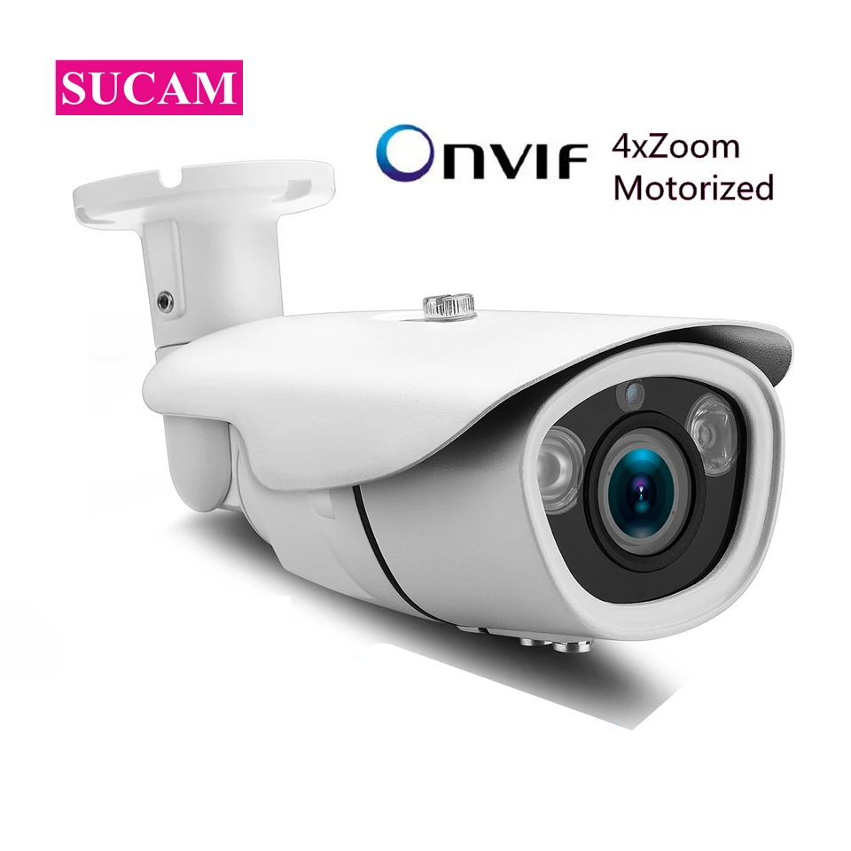 

4MP 2.8-12mm Motorized IP Security CCTV Camera 4xZoom Auto Focus Waterproof Motion Detection Bullet IP ONVIF Camera Outdoor