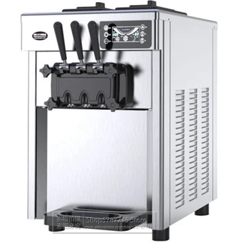 

2020 New Design Ice Cream Maker Vending Machine Low Price 3 Flavor Commercial Soft Serve Table Top Ice Cream Machine