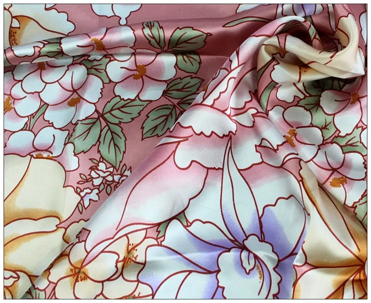 Шелковый Гладкий креп-сатин, шелк, атласная шелковая ткань, платье cheongsam, дизайнерская ткань, гладкая, яркая и высококачественная