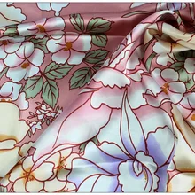 Шелковый Гладкий креп-сатин, шелк, атласная шелковая ткань, платье cheongsam, дизайнерская ткань, гладкая, яркая и высококачественная