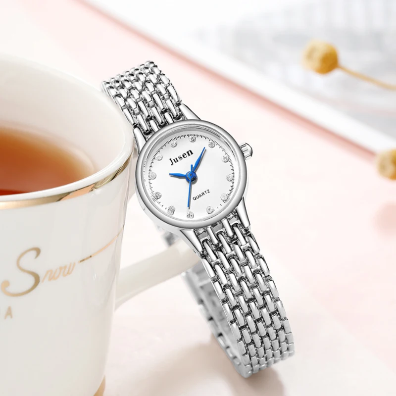 

New Women Watch Fashion Rose Gold Stainless Steel Belt Watches Luxury Brand Casual Ladies Diamond Quartz Wristwatch Reloj Mujer