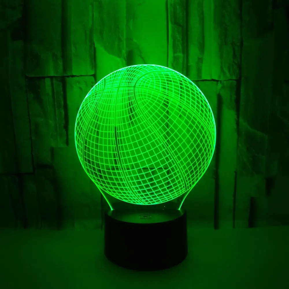 

3d Illusion Night Lamp Basketball Ball Hologram Acrylic Nightlight for Room Decor Unique Gift for Student Bedroom Night Light