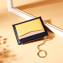 New Women Wallets Zipper Pu Leather Coin Purse Mini Key Chain Small Wallet Multi-card Bit Card Holder Card Holder