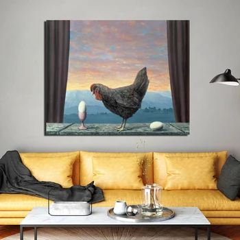 

Surrealism Cock Abstract Canvas Painting Prints Wall Pictures For Living Room Home Decor Modern Wall Art Oil Painting Posters