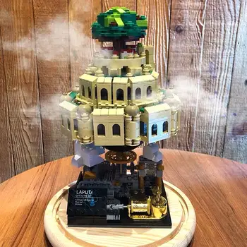 

Small particle city aerial city creative model building block compatible Lepining block kit DIY gift