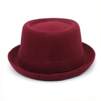 3 Sizes Men Women Wool Pork Pie Hats Retro Fedora Caps Trilby Sunhat Classical Jazz Party Outdoor Travel Street Style 4