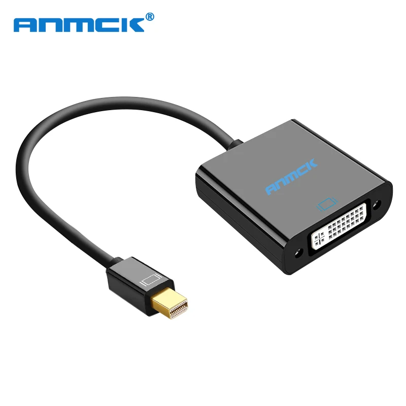 

Anmck Mini DisplayPort to DVI Adapter 1080P Mini Display Port DP Male to DVI Female Converter Cable for Monitor Projector