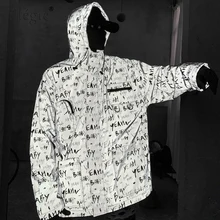 Plegie/Мужская Светоотражающая Толстовка в стиле хип-хоп, толстовка с буквенным принтом, уличная одежда Harajuku, пуловер, толстовки, хлопок, толстовка, куртки