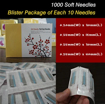 

Free Shipping BLISTER PACKAGE Disposable Acupuncture 1000 pcs Needle