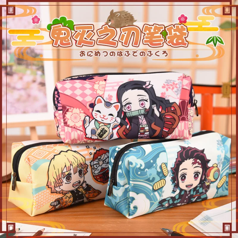 Японское аниме Demon Slayer: Kimetsu no Yaiba Kamado Nezuko Студенческая сумка для косплея пенал