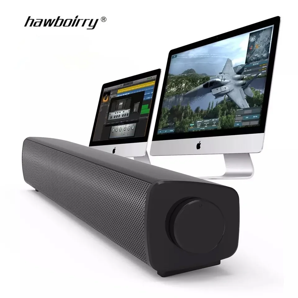 

Home desktop computer USB powered home TV speaker 3.5mm audio jack long strip notebook subwoofer audio subwoofer