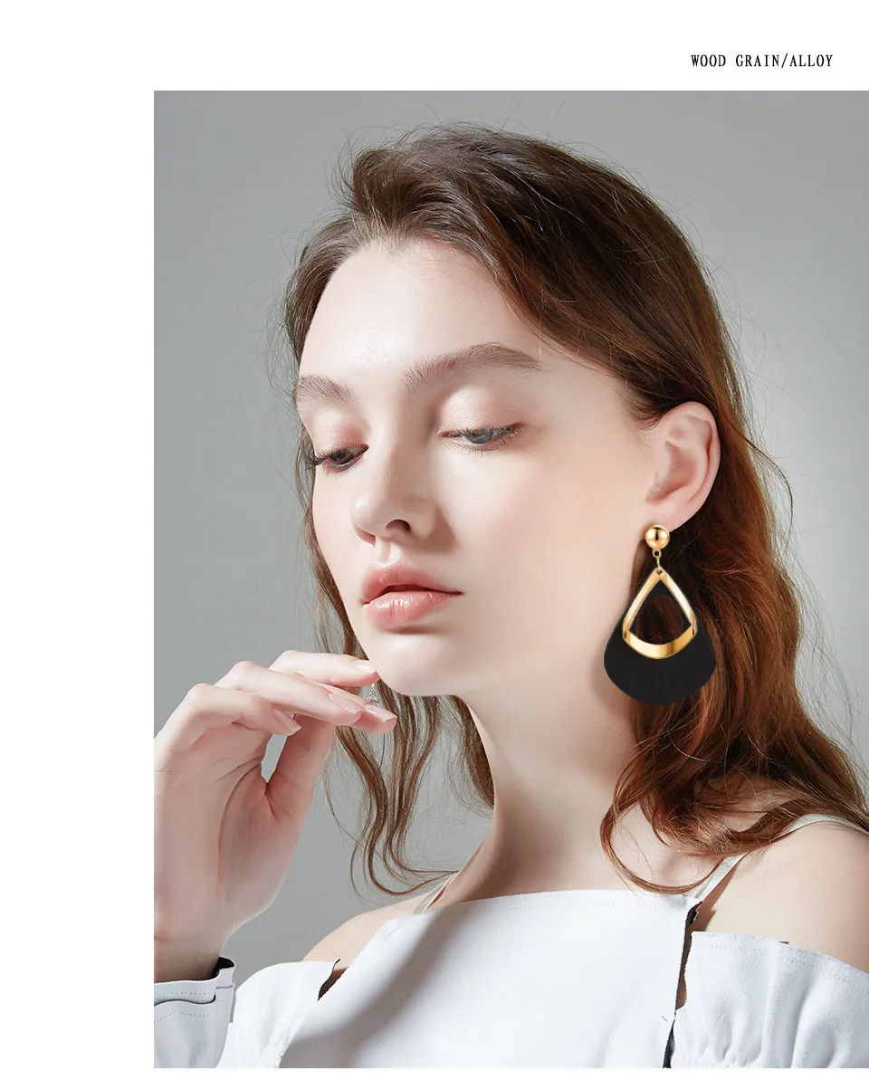 Hd301437171cf453bb0e7df1d946f67f4v - ZWC Fashion Korean Blue Geometric Acrylic Wood Drop Earrings for Women Statement Dangle Earring 2019 Jewelry brincos oorbellen