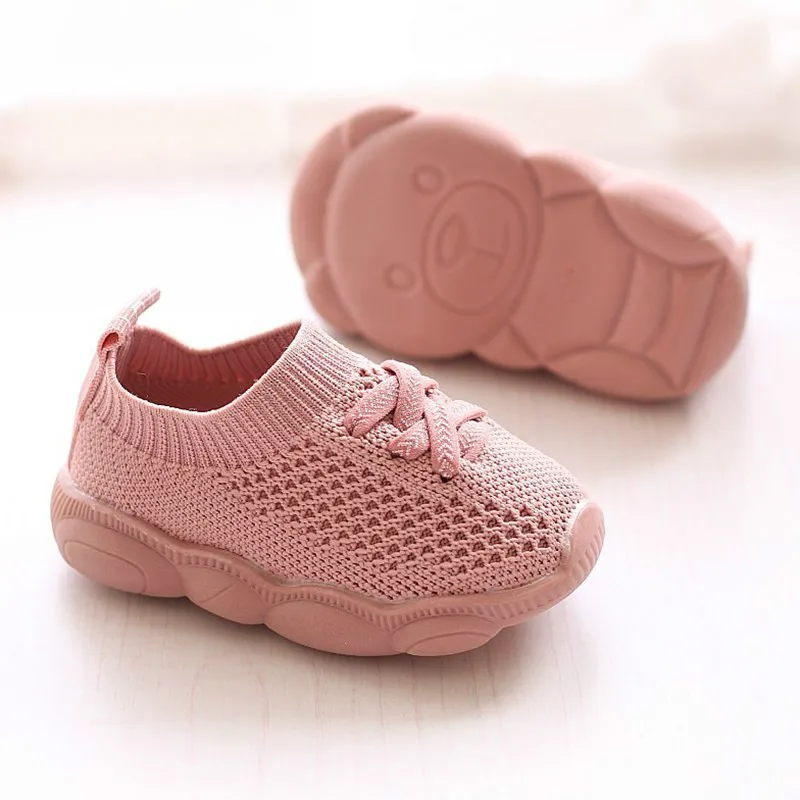 Обувь для малышей г., весенне-Осенняя обувь с мягкой подошвой для мальчиков и девочек детская дышащая сетчатая обувь для детей от 1 до 2 лет