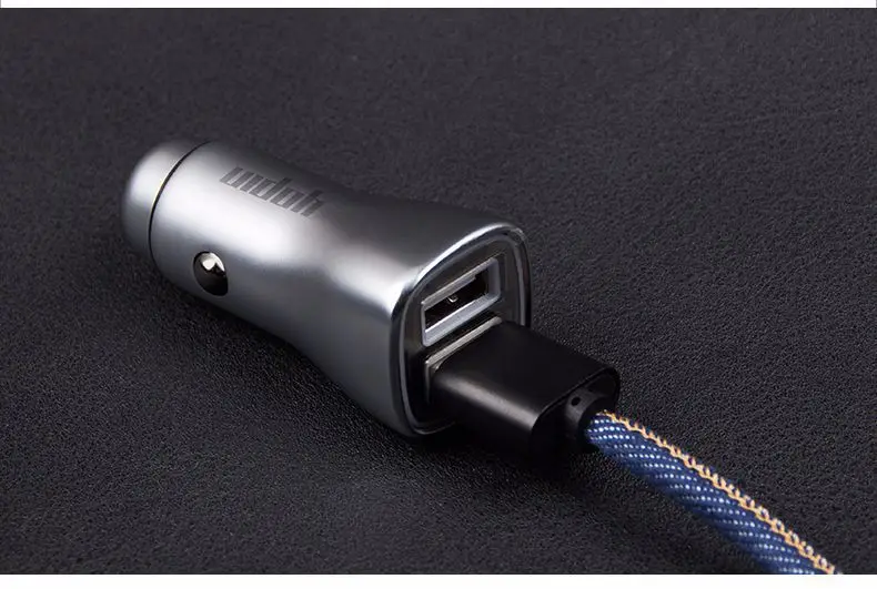Yopin стиль двойной USB автомобильный прикуриватель автомобильное зарядное устройство бренд Прямые продажи 3.6A Быстрая зарядка металлическое автомобильное зарядное устройство