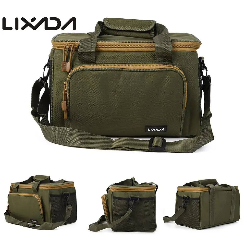 Cena Lixada torba wędkarska przenośna wielofunkcyjna torba na przynęty płótno talii torba do przechowywania na zewnątrz karpia wędkarskiego Pesca