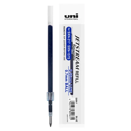 6 шт./лот шариковая ручка Mitsubishi Uni SXR-7 0,7 мм наконечник для SXN-250, SXN-1000 Выдвижная Шариковая ручка для письма - Цвет: Синий