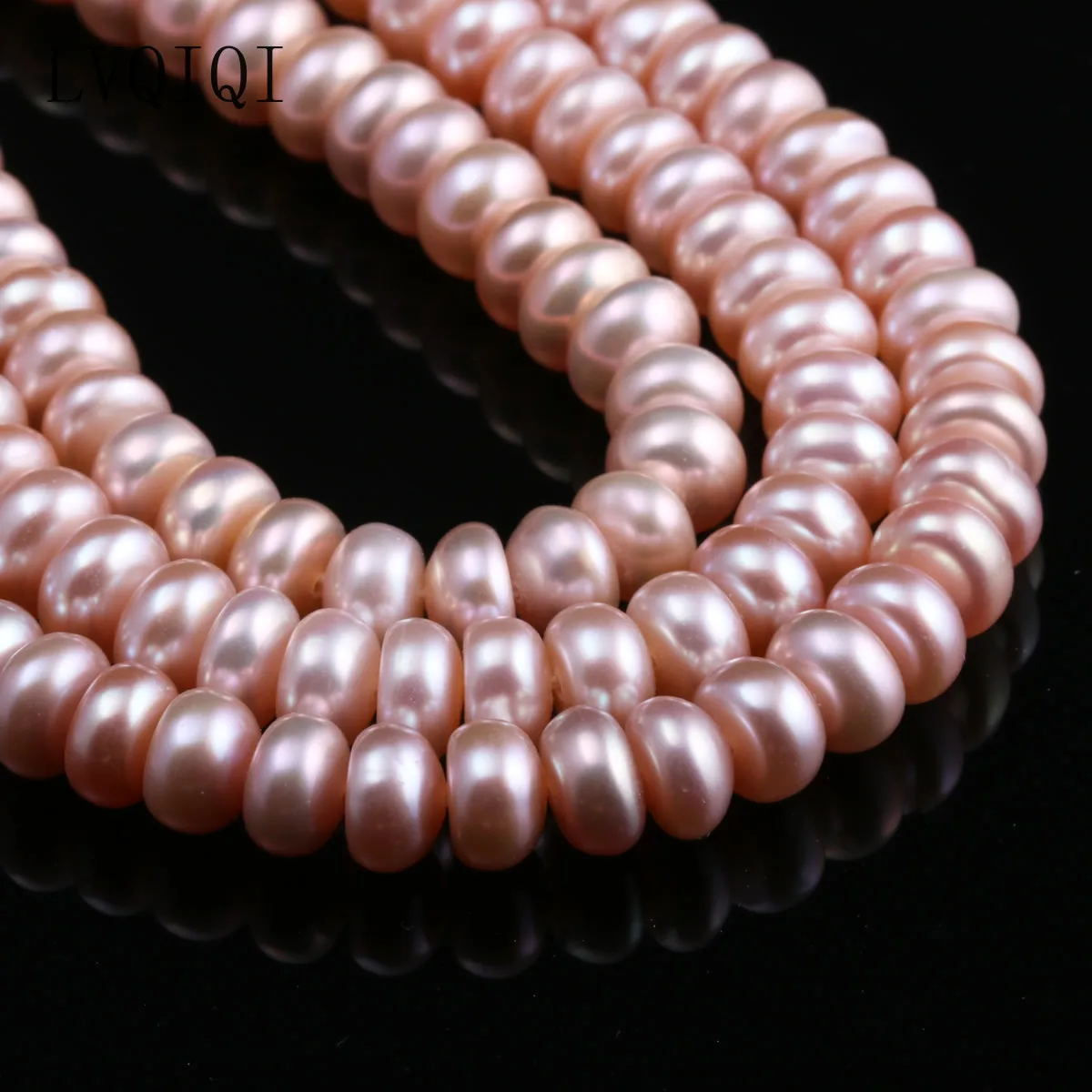 Natural Freshwater Pearls High Quality Abacus Beads 36cm Punch Loose Beads For Jewelry Making DIY Women Necklace Bracelet 7-8 mm 4