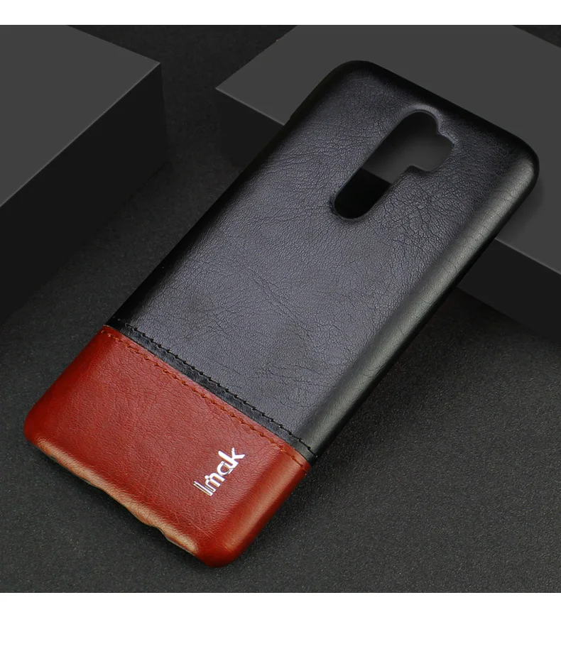 IMAK для Xiaomi Redmi Note 8 Pro, чехол, Роскошный чехол из искусственной кожи, чехлы для Xiaomi Redmi Note 8 Pro, жесткая задняя панель из поликарбоната