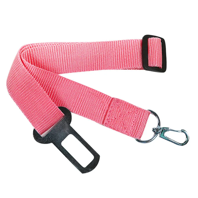 

5 Color Adjustable Pet Dog Safety Seat Belt Solid Color Puppy Car Safe Belts Restrict Rope Doggy Auto Restraint Lead Leash #B5