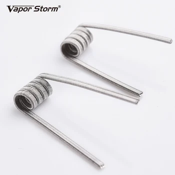 

Ni80 Prebuilt Coil 2 pieces ET Coil 0.2 ohm Spiral 3.0 High Density Heating Resistance Wire Coil Cotton for RDA RDT