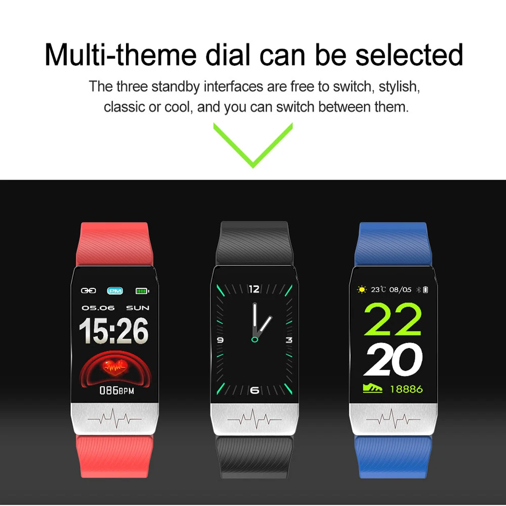 Фитнес браслет с измерением температуры тела пульса артериального давления