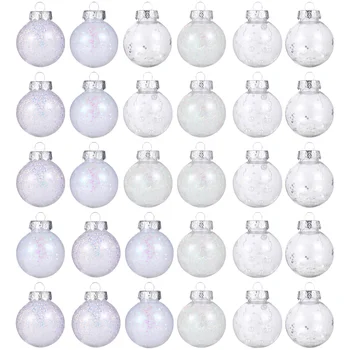 

30pcs Christmas Tree Pendant Hanging Christmas Ball Set Scene Layout Props