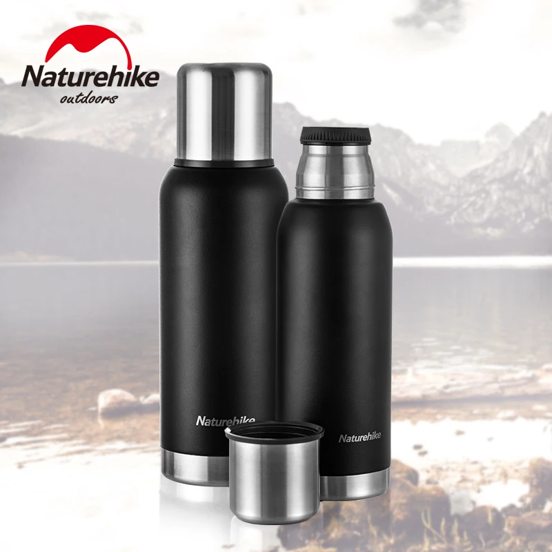 Бутылка для воды Naturehike 750 1000 мл матовая поверхность теплая спортивная бутылка 304 нержавеющая сталь уличная