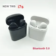 I7S TWS мини беспроводные Bluetooth 5,0 наушники стерео вкладыши гарнитура с зарядным устройством микрофон для iPhone Xiaomi samsung Android