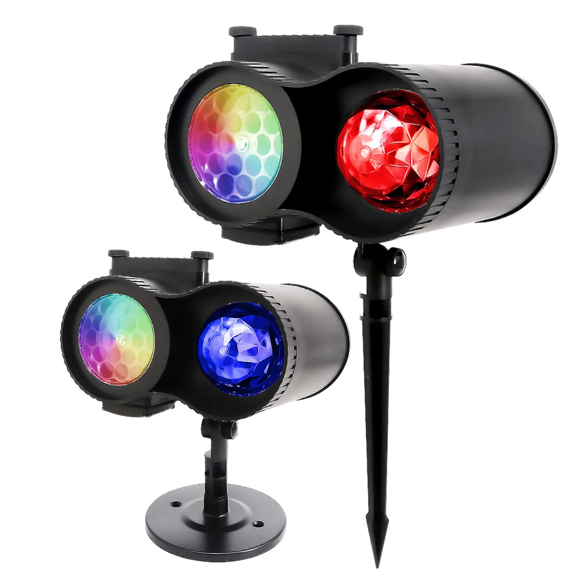 

EU /US Plug AC100-240V Binocular LED Projector Light Projecting Lawn Lamp With Remote Control Spotlight Outdoor Lighting