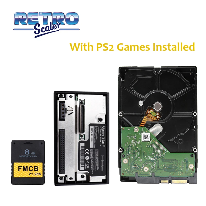3.5" SATA Hard Disk Drives 80GB/320GB/500GB/1TB/2TB with PS2 Games+FMCB