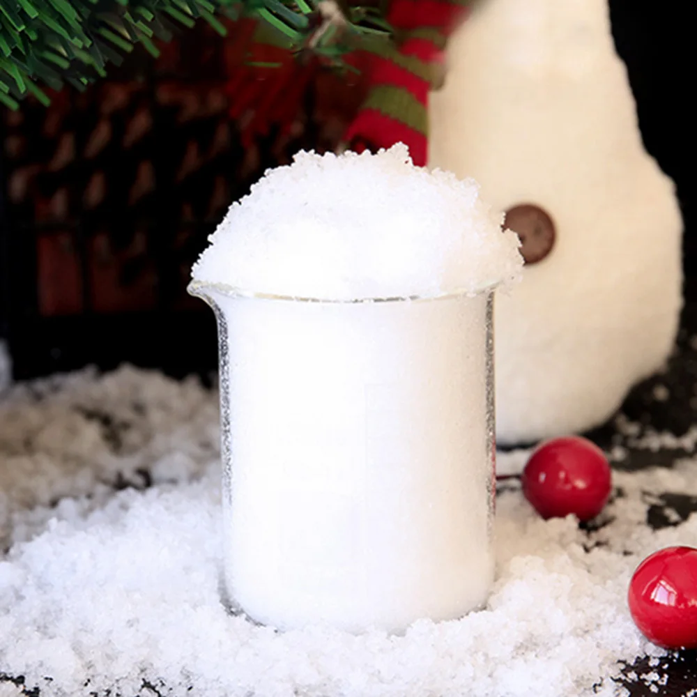 

Hot Christmas Decoration Instant Snow Artificial Snow Powder Christmas Tree Snowfake Magic Instant Snow for Festive Magic Prop