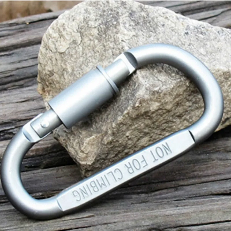 

5pcs Camping Equipment Keychain Tool Outdoor Multi Hiking Pocket Gear Backpack Accessories Alloy Aluminum Mountaineering Hook